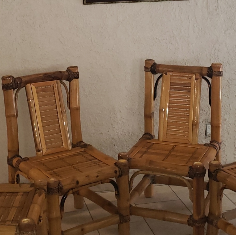 Bamboo chairs